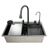 MIXXUS MH7546-SET-08 мийка кухонна, графіт (MI8455)