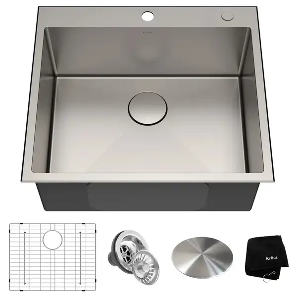 Kraus Standart PRO мойка, сталь (KHT301-25)