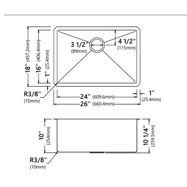 Kraus Standart PRO кухонная мойка, сталь (KHU100-26)