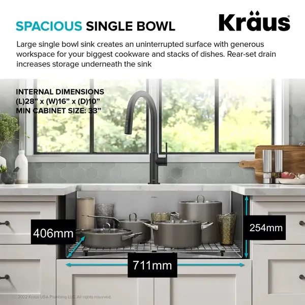 Kraus Precision™ мойка, нерж. сталь (KHU100-30)