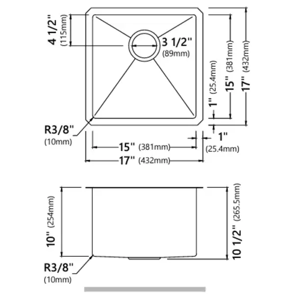 Kraus Standart PRO мойка, сталь (KHU101-17)