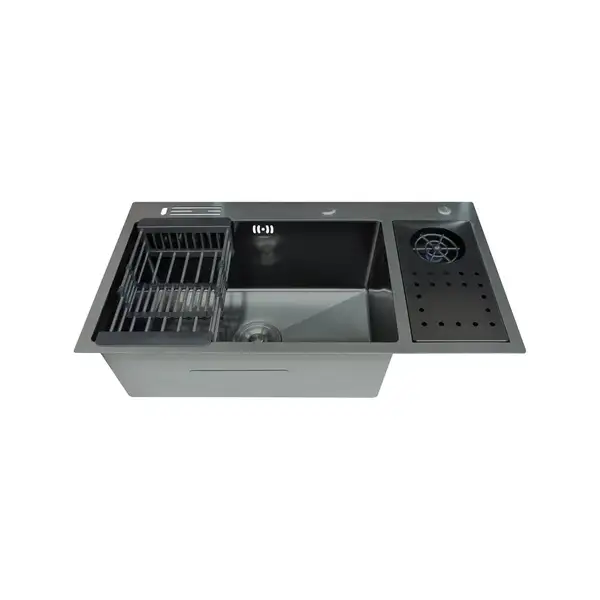 ZERIX ZH8245-SET-08 Мийка, графіт (ZM5594)