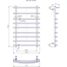 Mario INOX рушникосушка, чорна (1.8.044591.BM)