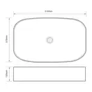 MIXXUS PREMIUM Bevel-0105 Умывальник накладной 61х38 см, белый (MP6524)