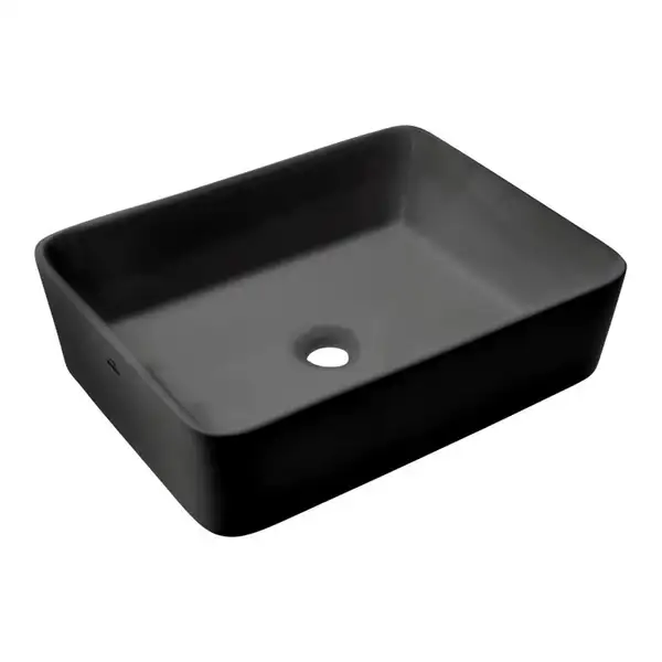 Invena Nyks Умивальник накладний 48х38 см, чорний (CE-11-005)