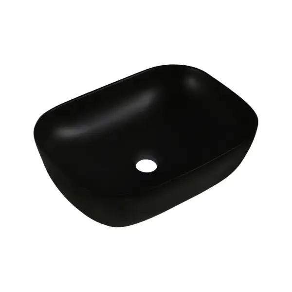 Invena Westa Умивальник накладний 45х32 см, чорний (CE-24-005)