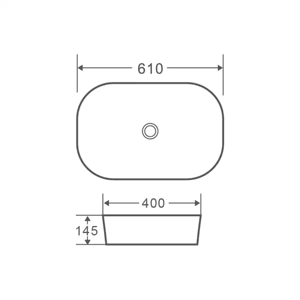 MIXXUS PREMIUM Diverse-0102 Умывальник накладной 61х40 см, белый (MP6486)