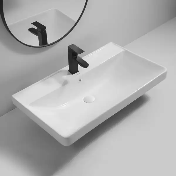 MIXXUS PREMIUM Style-1503 Умивальник врізний 80х48 см, білий (MP6500)