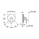 Grohe Eurosmart New Змішувач душу чорний (194512433)