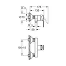 Grohe BauEdge New змішувач для душу, хром (23636001)