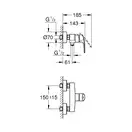 Grohe Eurosmart змішувач для душу, чорний (335552433)