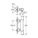 Grohe Precision Start термостат душа, хром (34594000)