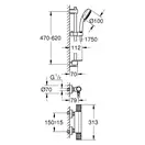 Grohe Precision Feel термостат душа, хром (34791000)