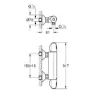 Grohe Grohtherm 1000 Душевой смеситель, чёрный (348142433)