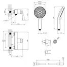 Kroner Element 211411-5301, змішувач душу (CV035966)
