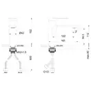 AIM DG01810-7 Змішувач раковини, хром (chrome) (DG01810-7 chrome)