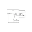 FRAP F1057-22 смеситель для раковины, хром (F1057-22)