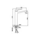 FRAP F1062-2 смеситель для раковины, чёрный (F1062-2)