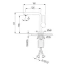 FRAP F1088-3 смеситель для раковины, золото (F1088-3)