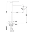 GAPPO G1006-26 смеситель для раковины, чёрный (G1006-26)