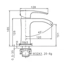 GAPPO G1007-9 Смеситель для раковины, серый (G1007-9)