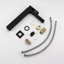 GAPPO G1017-62 смеситель для раковины, чёрный