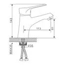 GAPPO G1036 Смеситель для раковины, хром (G1036)