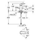 Grohe Cubeo смеситель для раковины, хром (1016990000)