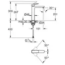 Grohe Cubeo смеситель XL, хром (1017290000)