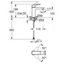 Grohe Cubeo смеситель для раковины, хром (1017550000)