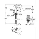 Grohe Essence смеситель для раковины, хром (24181001)