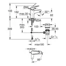 Grohe Swift смеситель для раковины, хром (24322001)