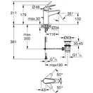 Grohe Swift смеситель для раковины, хром (24325001)