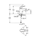 Grohe Euroeco смеситель раковины, хром (32734001)