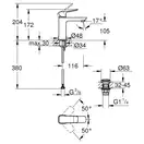 Grohe QuickFix Dice M смеситель, чёрный (CV036188)