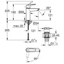 Grohe QuickFix Start смеситель, чёрный (CV036253)