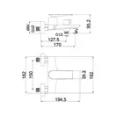 AIM DG08930 змішувач для ванни, хром (DG08930) (DG08930 chrome)