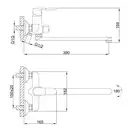 FRAP F2234 змішувач для ванни, хром (F2234)