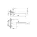 FRAP F2260 змішувач для ванни, хром (F2260)