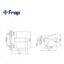 FRAP F3261 змішувач для ванни, хром (F3261)