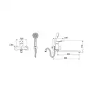 GAPPO G2236 змішувач для ванни, хром (G2236)