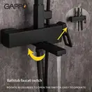 GAPPO G2417-6 змішувач, чорний (G2417-6)