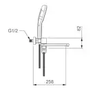 GAPPO G3210-3 змішувач для ванни, золото (G3210-3)
