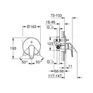Grohe Swift Смеситель для ванны, хром (24336001)