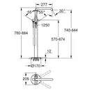 Grohe Essence змішувач для ванни, чорний (25248KF1) (25248kf1)