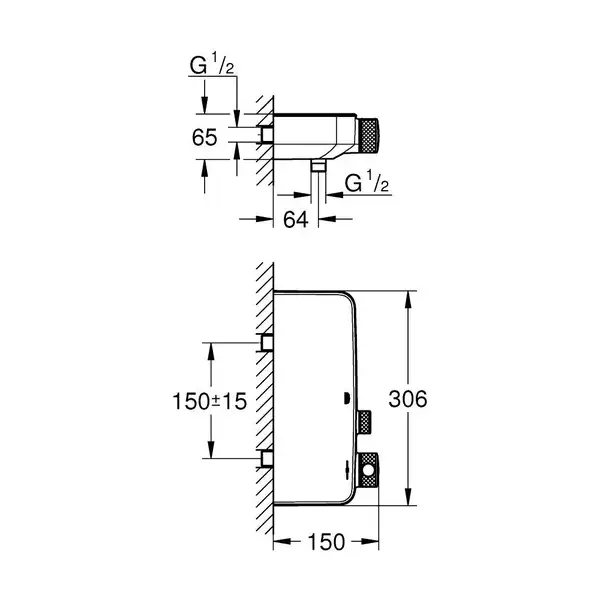Grohe SmartControl термостат, чёрный (102169kf00)