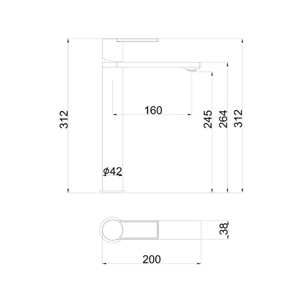 AIM DG06511-1 смеситель, белый (DG06511-1) (DG06511-1 frosted white)