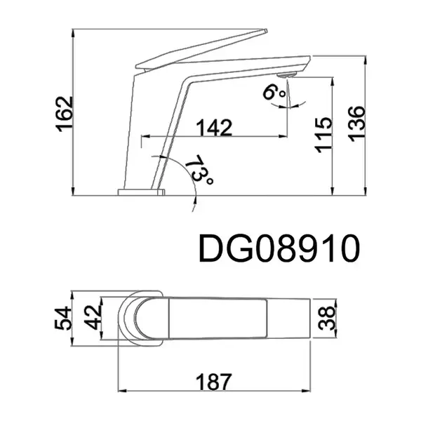 AIM DG08910 Змішувач, сірий (DG08910) (DG08910 gun grey)