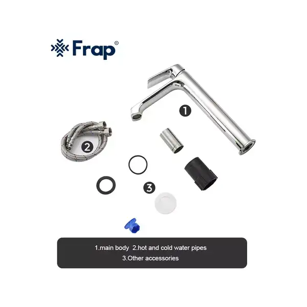 FRAP F1071-2 смеситель для раковины, хром (F1071-2)