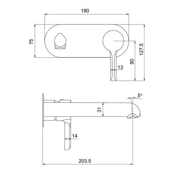 GAPPO G1003-26 Смеситель раковины, хром